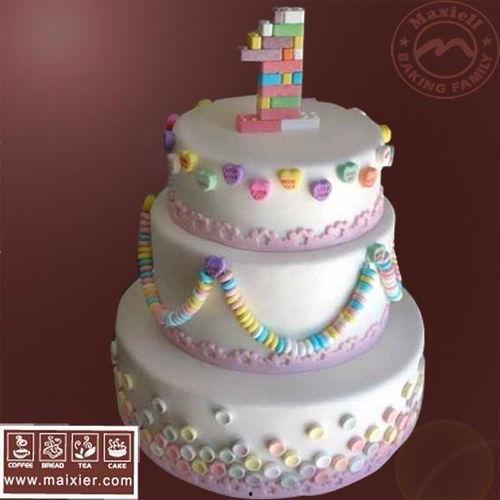 一周岁生日蛋糕图片